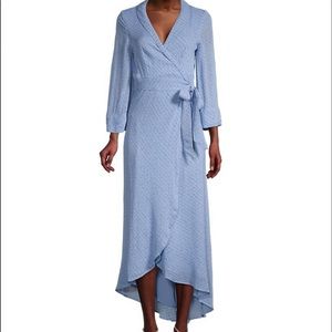 Ganni floral wrap dress